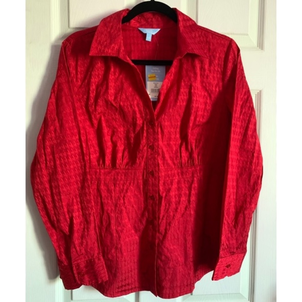 Red Button Down Shirt
